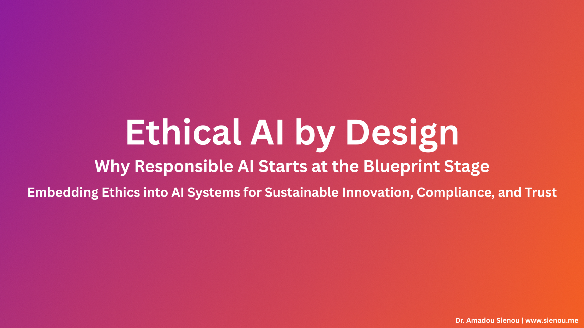 Why Responsible AI Starts at the Blueprint Stage